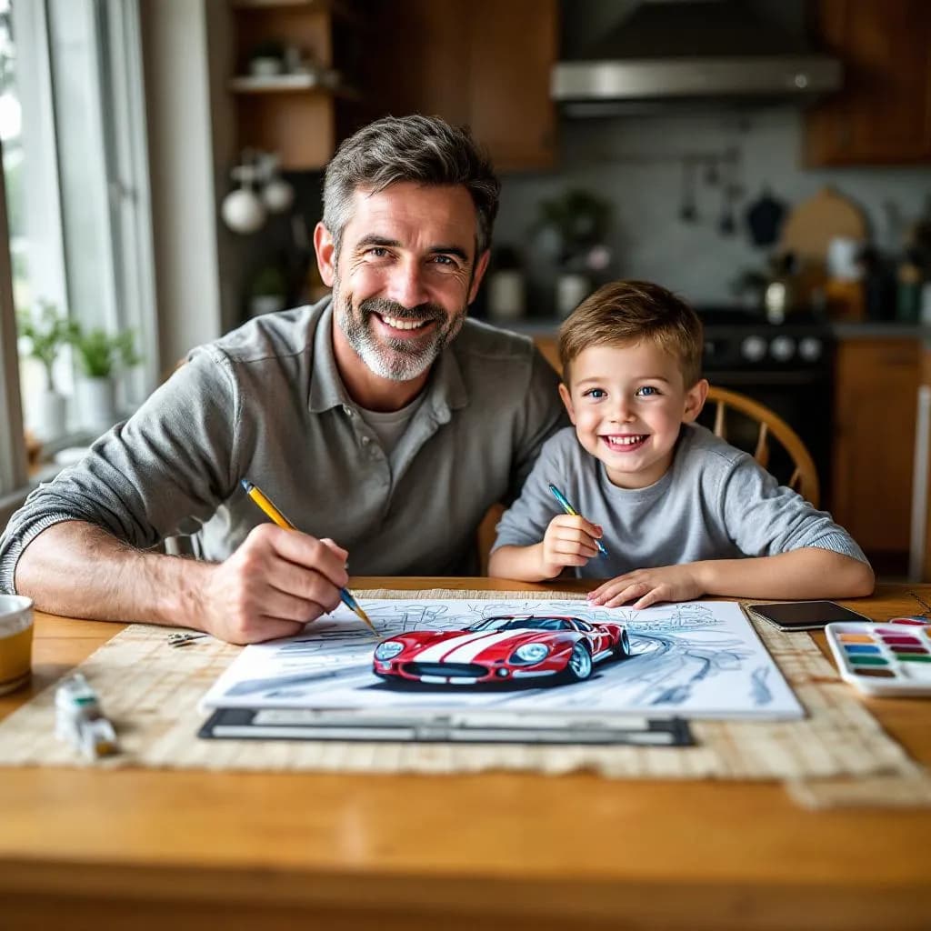 User showing completed paint-by-numbers landscape