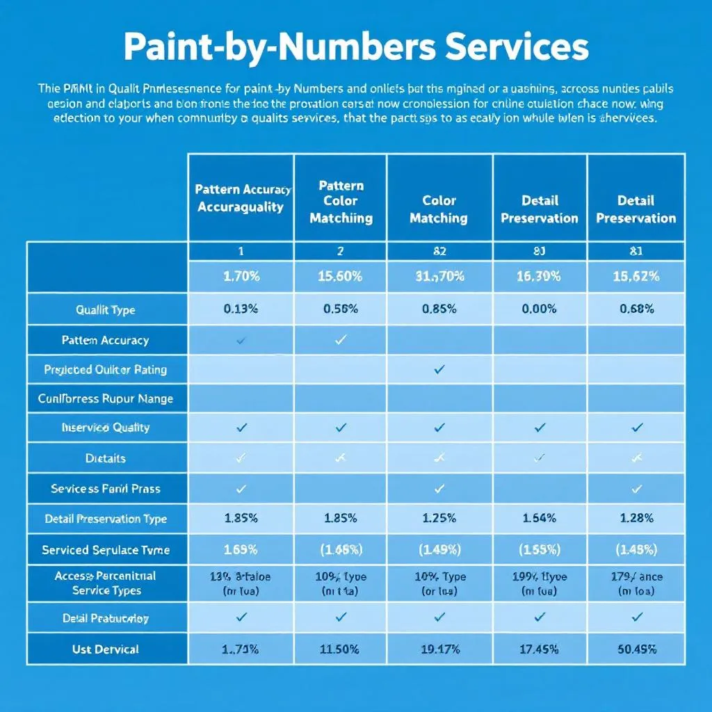 Paint-by-Numbers Quality Assessment Matrix