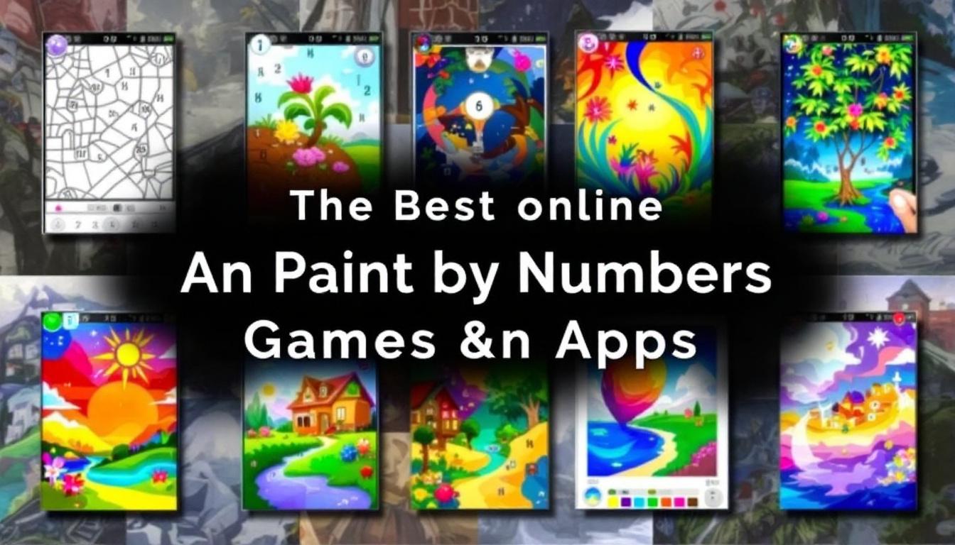best online paint by numbers games and apps collage