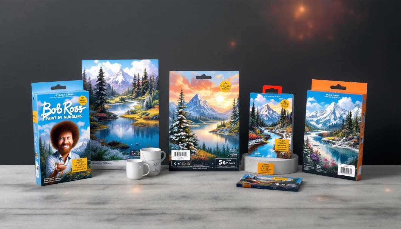 Studio Ghibli paint by numbers kits comparison chart showing difficulty levels and completion times