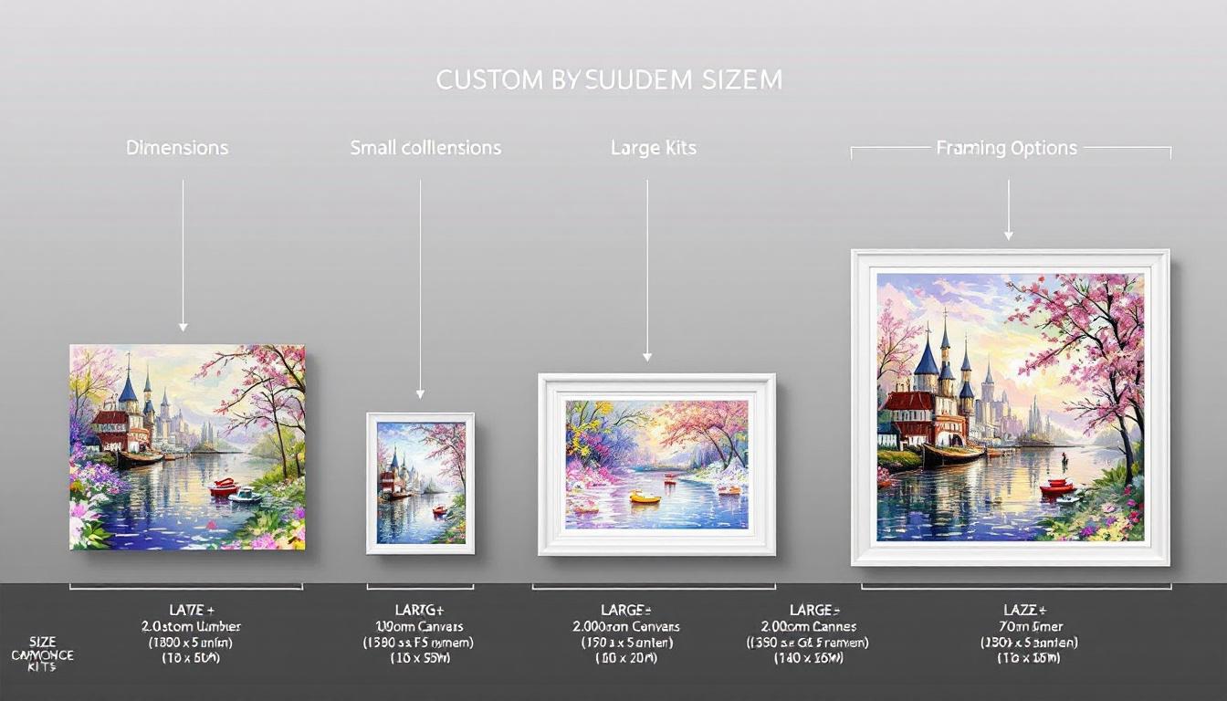 paint by numbers personalized canvas sizes and framing choices