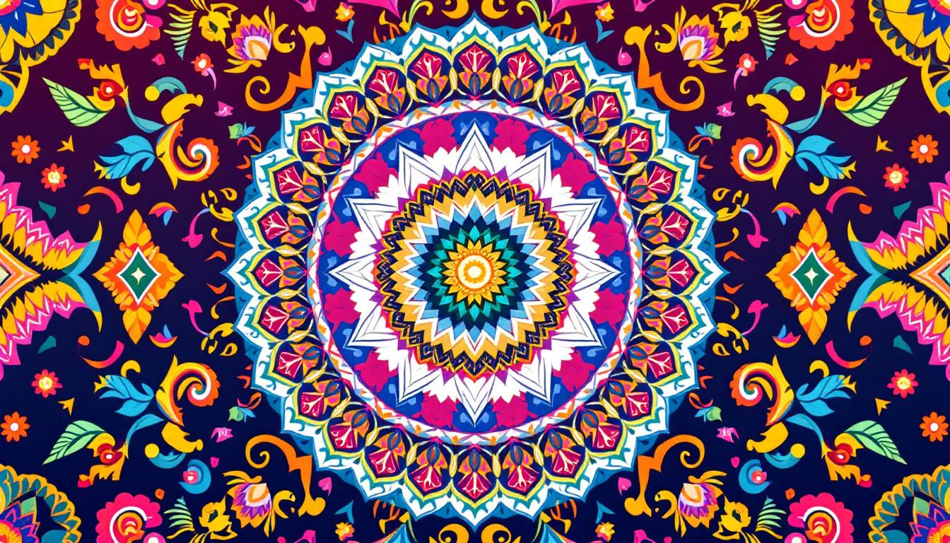 Custom cultural paint by numbers design created with Paintby.ai showing respectful adaptation of traditional art