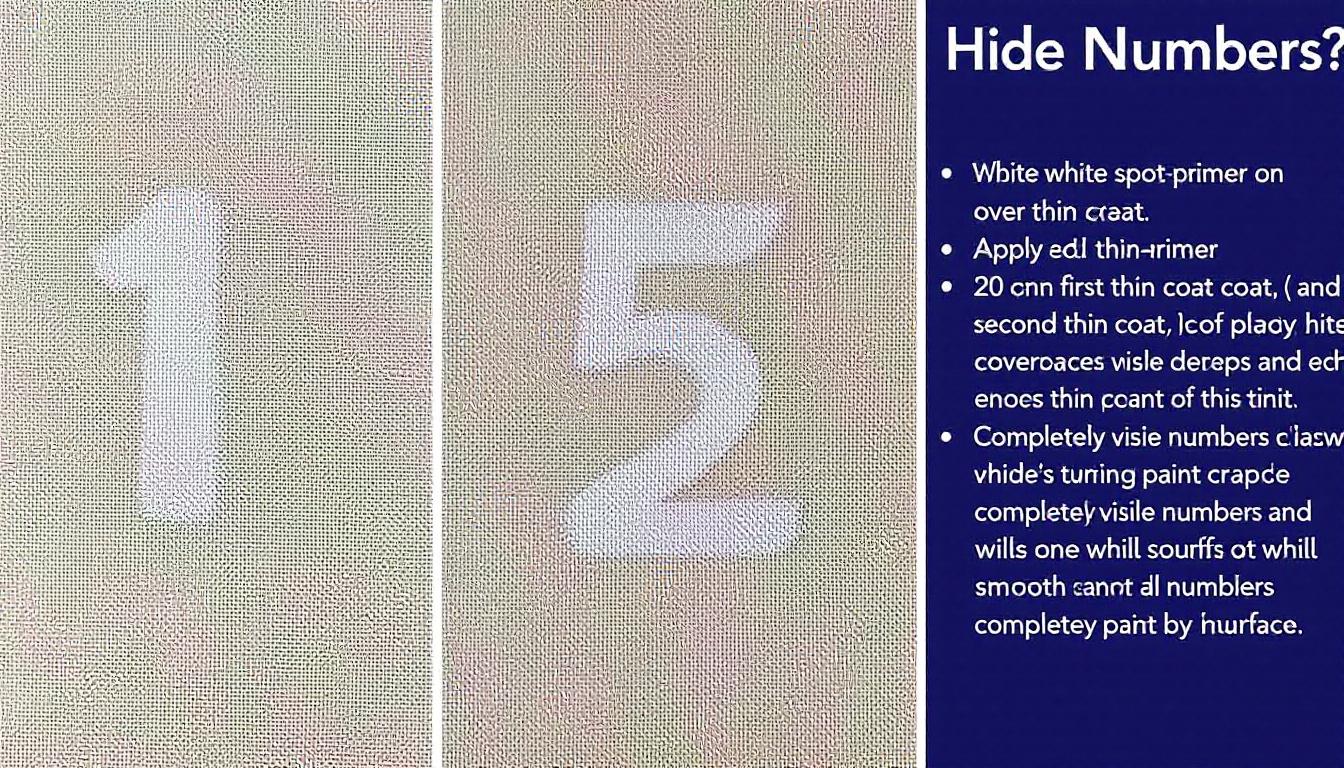 How to hide numbers on paint-by-numbers canvas with primer and two coats